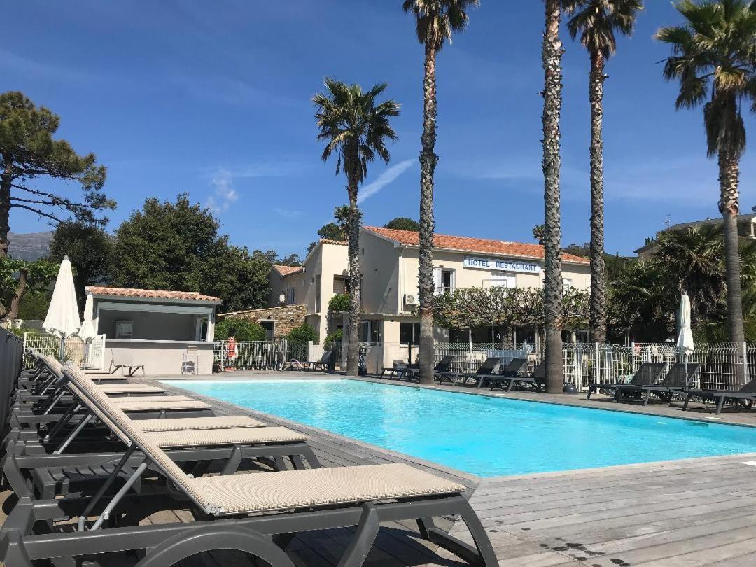 Hotel Restaurant Les Chasseurs Marine de Pietracorbara Kültér fotó